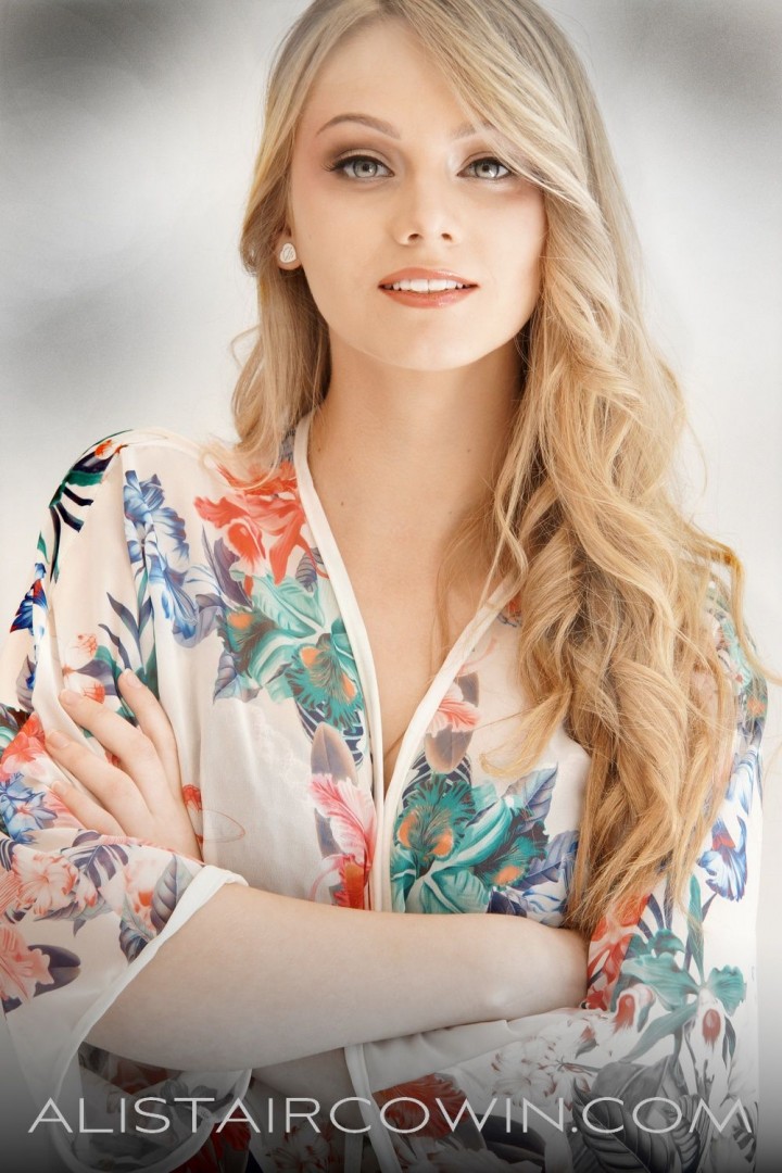 Studio shot taken for Alistair Cowin's Beauty Book - 2015 <br />
Model: Sian<br />
MUA &Hair: Meg Flory