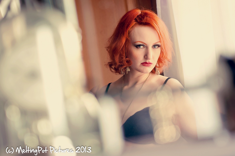 Experimenting with alternative boudoir ideas - shooting into a mirror.