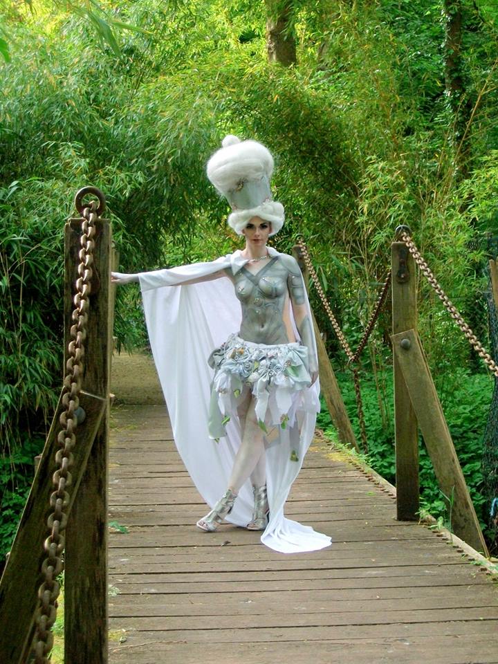 The White Queen inspired look from Alice in Wonderland, photographed for CotsWold Life magazine